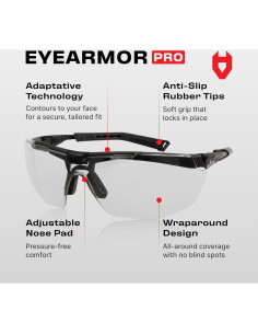 Gafas de Seguridad NoCry Antiempañantes UV 100% - Talla Única 2