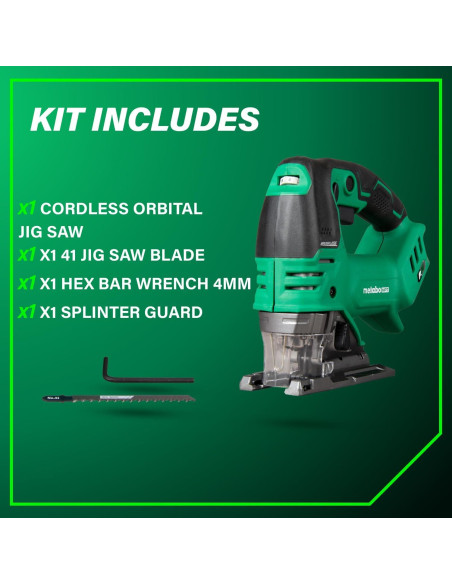 Sierra de Vaivén Orbital Sin Cable Metabo HPT 36V Brushless