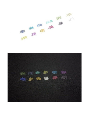 Juego de 12 Lápices de Colores Metálicos MXXGMYJ Ecológicos