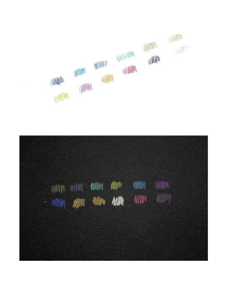 Juego de 12 Lápices de Colores Metálicos MXXGMYJ Ecológicos