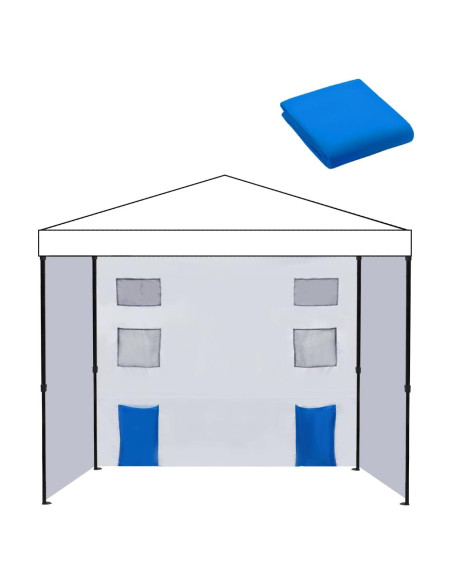 Paredes Laterales de Canopy Birodeko 3 Pcs 304.8x193 cm Azul