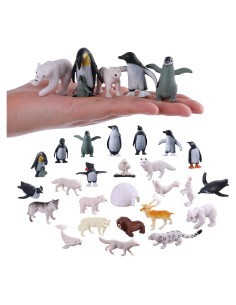 Figuritas de Animales Polares JOKFEICE 25pcs Realistas