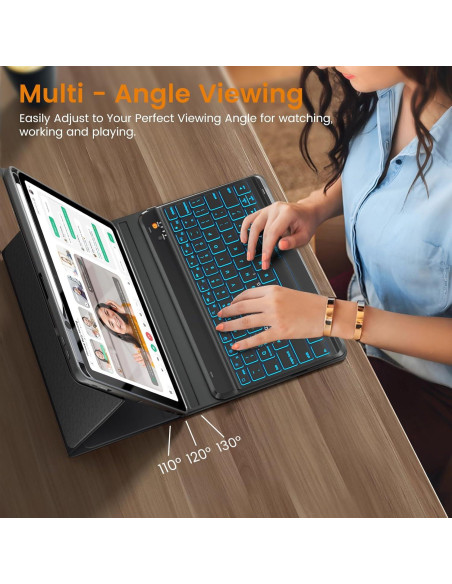 Funda con Teclado Inalámbrico OYEEICE para iPad Air 11" M2/5/4/Pro Funda con Teclado Inalámbrico OYEEICE para iPad Air 11" M2/5/4/Pro