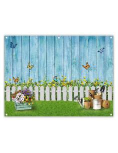 Telón de Fondo de Fotografía ZTHMOE 2.44x1.83m Floral