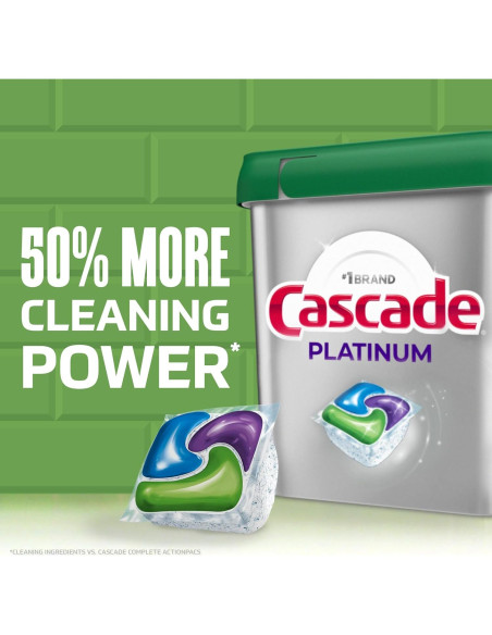 Cápsulas de Lavavajillas Cascade Platinum Limón 34 Unidades