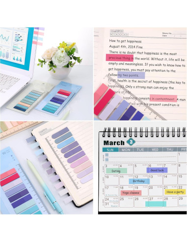2000 Pestañas Adhesivas Transparentes JIANTA con Regla 10 Paquetes