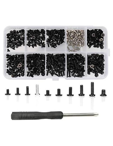 Kit de Tornillos para Laptop HanTof 500 Pcs M2 M2.5 M3 Phillips
