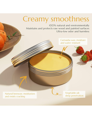 Cera para Madera DWIL PAINT 100% Natural 99.22 g - Acabado Protector