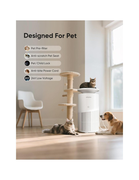 Purificador de Aire Dhyala KJ02 para Habitaciones Grandes 336.5 m