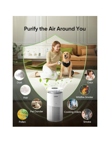 Purificador de Aire Dhyala KJ02 para Habitaciones Grandes 336.5 m