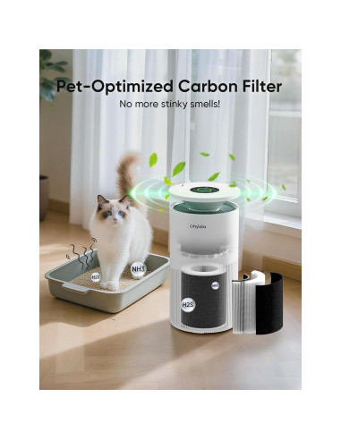 Purificador de Aire Dhyala KJ02 para Habitaciones Grandes 336.5 m