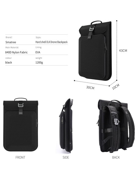 Mochila Impermeable Smatree para DJI Mini 4 Pro y 3 Pro