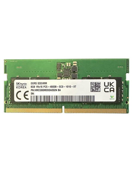Memoria RAM 8GB DDR5 SK Hynix 4800MHz SO-DIMM 262-Pin