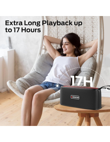 Altavoz Bluetooth Portátil Monster Shock 30W Impermeable IPX6 Altavoz Bluetooth Portátil Monster Shock 30W Impermeable IPX6