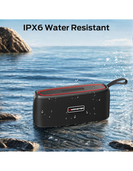 Altavoz Bluetooth Portátil Monster Shock 30W Impermeable IPX6 Altavoz Bluetooth Portátil Monster Shock 30W Impermeable IPX6