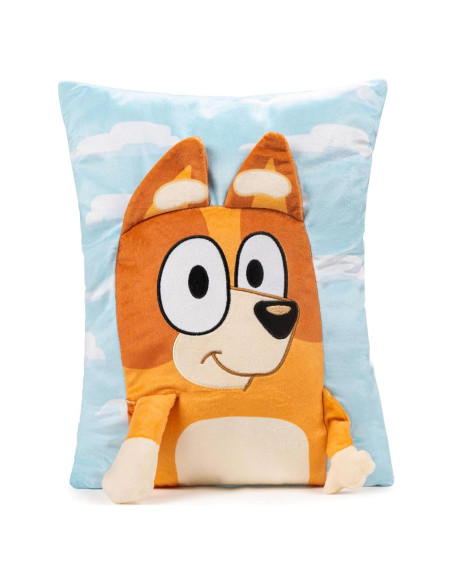 Almohada de Abrazo 3D Bingo Jay Franco Naranja 38 cm