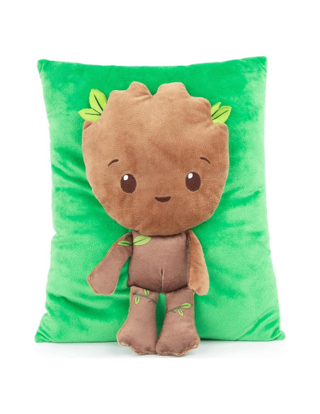 Almohada de Abrazo 3D Groot Jay Franco 33 cm Verde Suave
