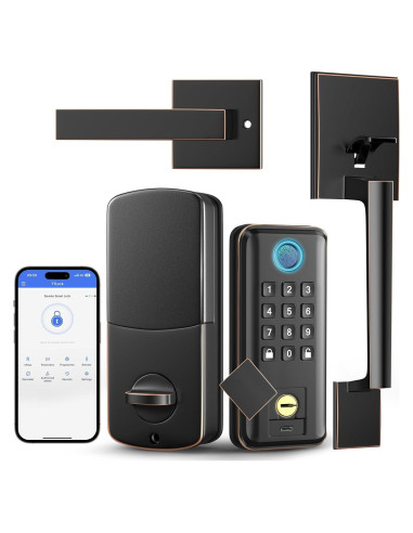 Cerradura Inteligente SEVEKO 5021 con Huella y APP Bluetooth