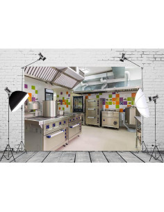 Fondo de Fotografía 250x180cm Loccor Tela Cocina Decorativa 2