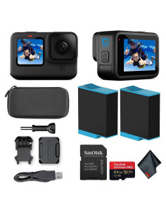 Cámara de acción GoPro HERO10 Black 5.3K 23MP a prueba de agua