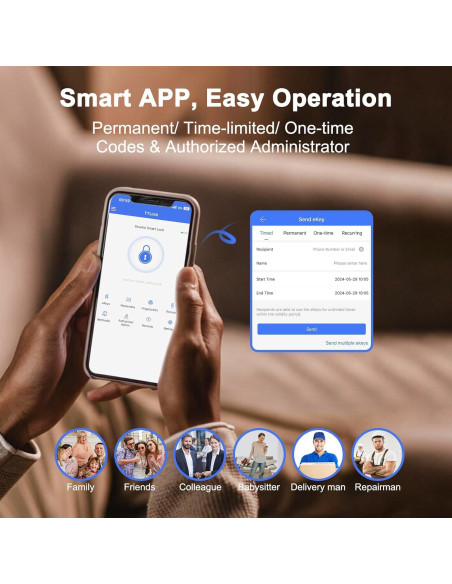 Cerradura Inteligente SEVEKO 5021 con Huella y APP Bluetooth