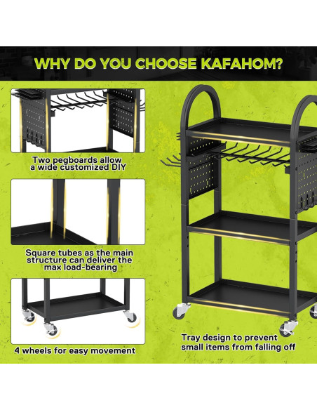 Carro Organizador de Herramientas KAFAHOM 4 Niveles 227kg