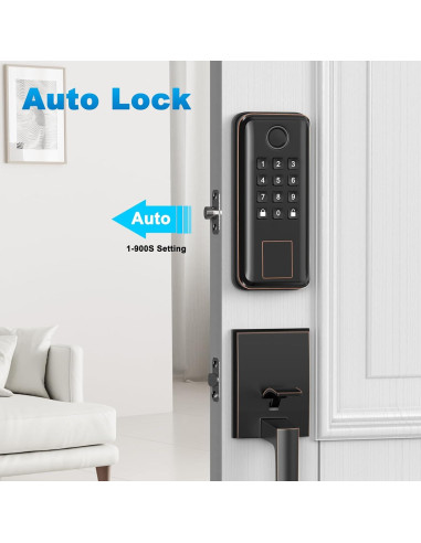 Cerradura Inteligente SEVEKO 5021 con Huella y APP Bluetooth