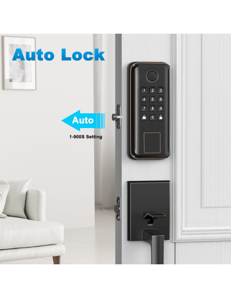 Cerradura Inteligente SEVEKO 5021 con Huella y APP Bluetooth