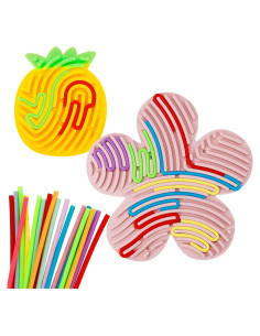 Tablero Sensorial Doble Cara JooKiddie 2PCS 20 Cuerdas Silicona