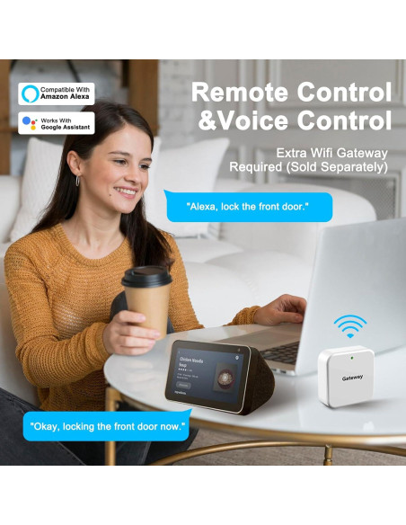 Cerradura Inteligente SEVEKO 5021 con Huella y APP Bluetooth