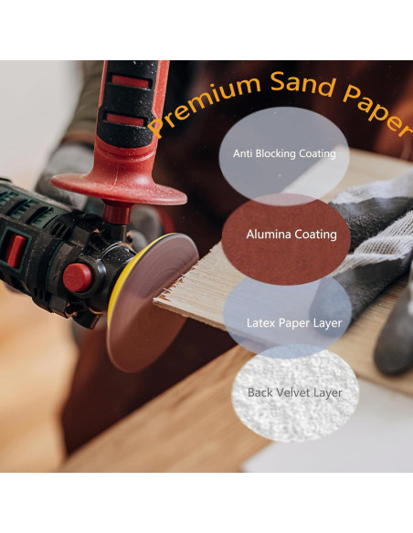 Kit de Lijado 140 Piezas DAPLOMO 3 Pulgadas para Taladro