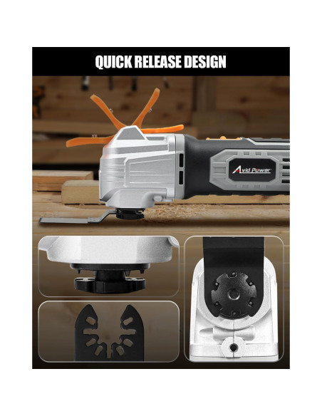 Kits de Cuchillas Oscilantes AVID POWER 112Pcs para Metal/Madera