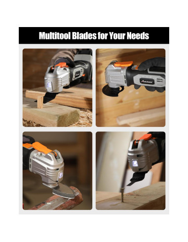 Kits de Cuchillas Oscilantes AVID POWER 112Pcs para Metal/Madera