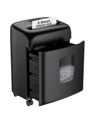Bonsaii Trituradora de Papel Micro Corte 8 Hojas 4 Galones