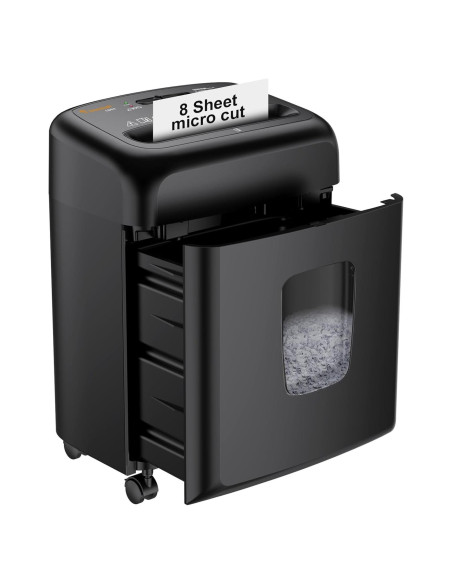 Bonsaii Trituradora de Papel Micro Corte 8 Hojas 4 Galones