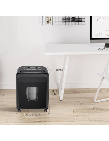 Bonsaii Trituradora de Papel Micro Corte 8 Hojas 4 Galones