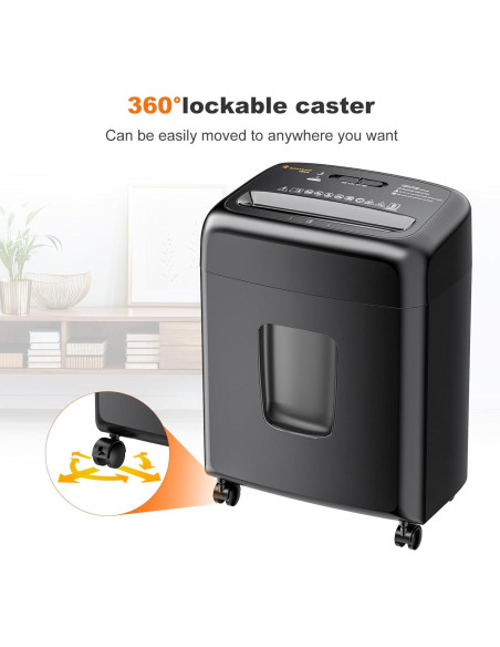 Bonsaii Trituradora de Papel Micro Corte 8 Hojas 4 Galones