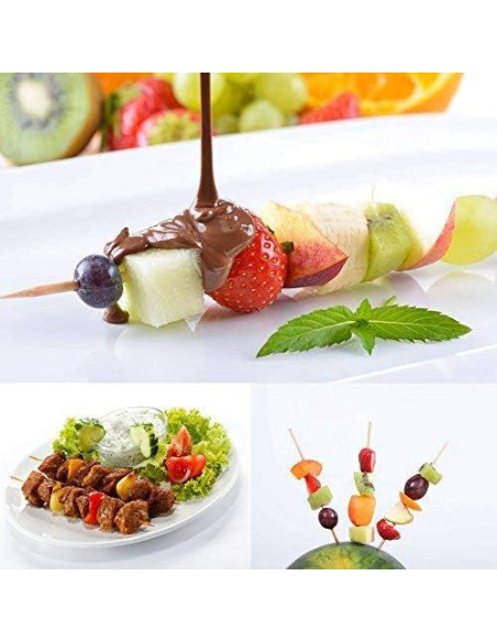 Palitos de Bambú Hysagtek 15 cm 400 Pcs para BBQ y Fondue