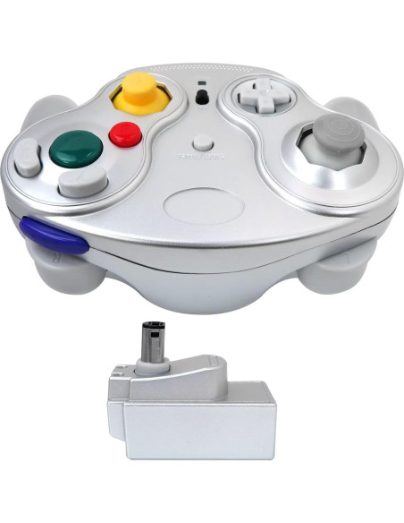 Controlador Inalámbrico BSDLIET para Nintendo GameCube Plata