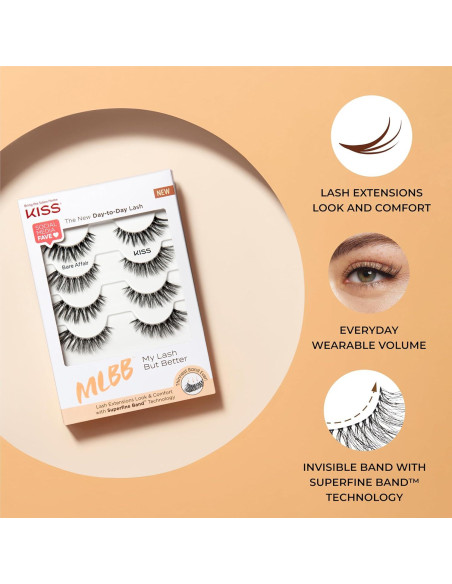 Pestañas Postizas KISS 'Todas Mías' 10 mm Reutilizables Pestañas Postizas KISS 'Todas Mías' 10 mm Reutilizables