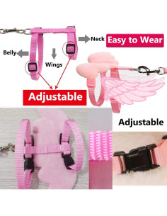 Arnés y Correa Ajustable QBLEEV para Pasear Patos y Pollos 2