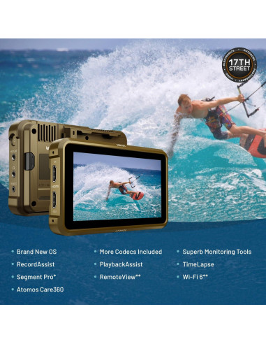 Monitor de Grabación HDMI 4K Atomos Ninja 5.2" con Batería