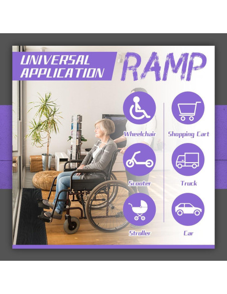 Rampa de umbral de goma BeckTour 0.8" altura 998.4 kg