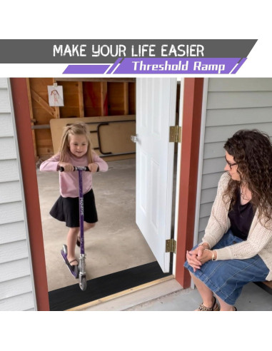 Rampa de umbral de goma BeckTour 0.8" altura 998.4 kg