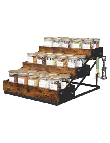 Organizador de Especias 3 Niveles KOKSTOP - Acero y Madera