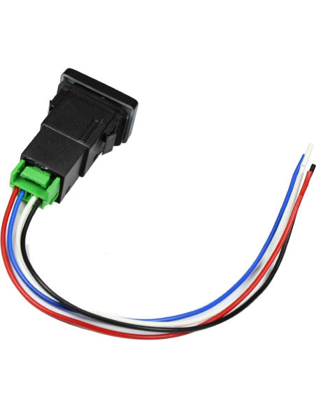 Interruptor de Botón LED 4 Polos 12V YUNPICAR para Toyota