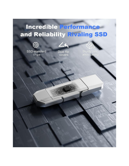 SSD Externo Portátil Orlian 64GB USB 3.2 Tipo C y A