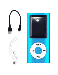 Reproductor MP3 Flylin JY2025123 Portátil 1.8" Bluetooth Azul