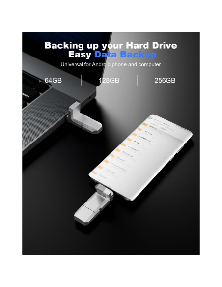 SSD Externo Portátil Orlian 64GB USB 3.2 Tipo C y A