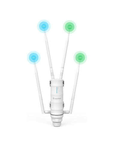 Extensor WiFi Exterior WAVLINK AC1200 Doble Banda IP65